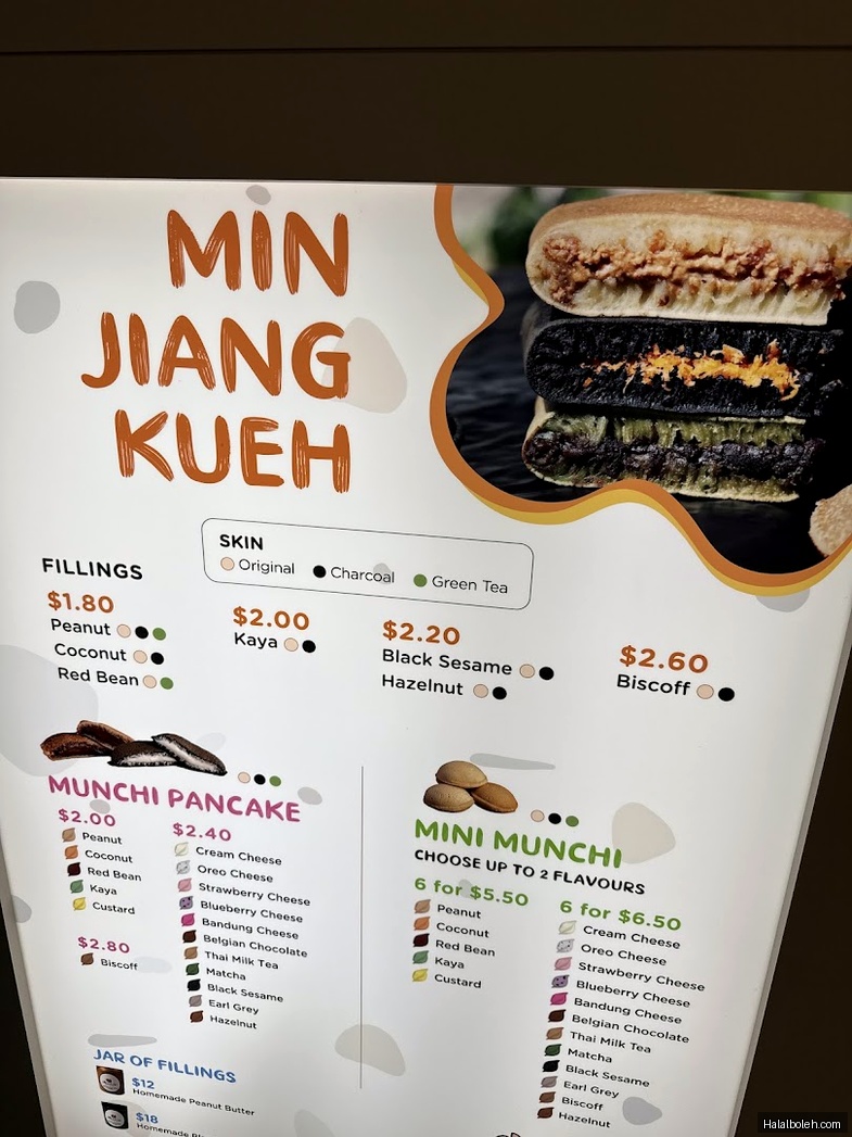 Munchi Pancakes - menu