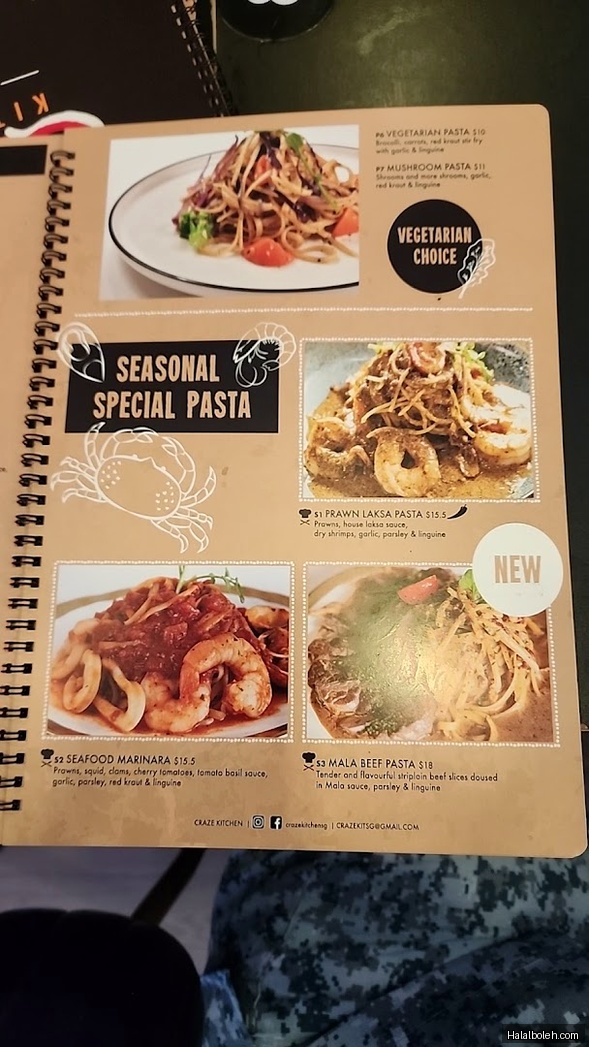 Craze Kitchen - menu