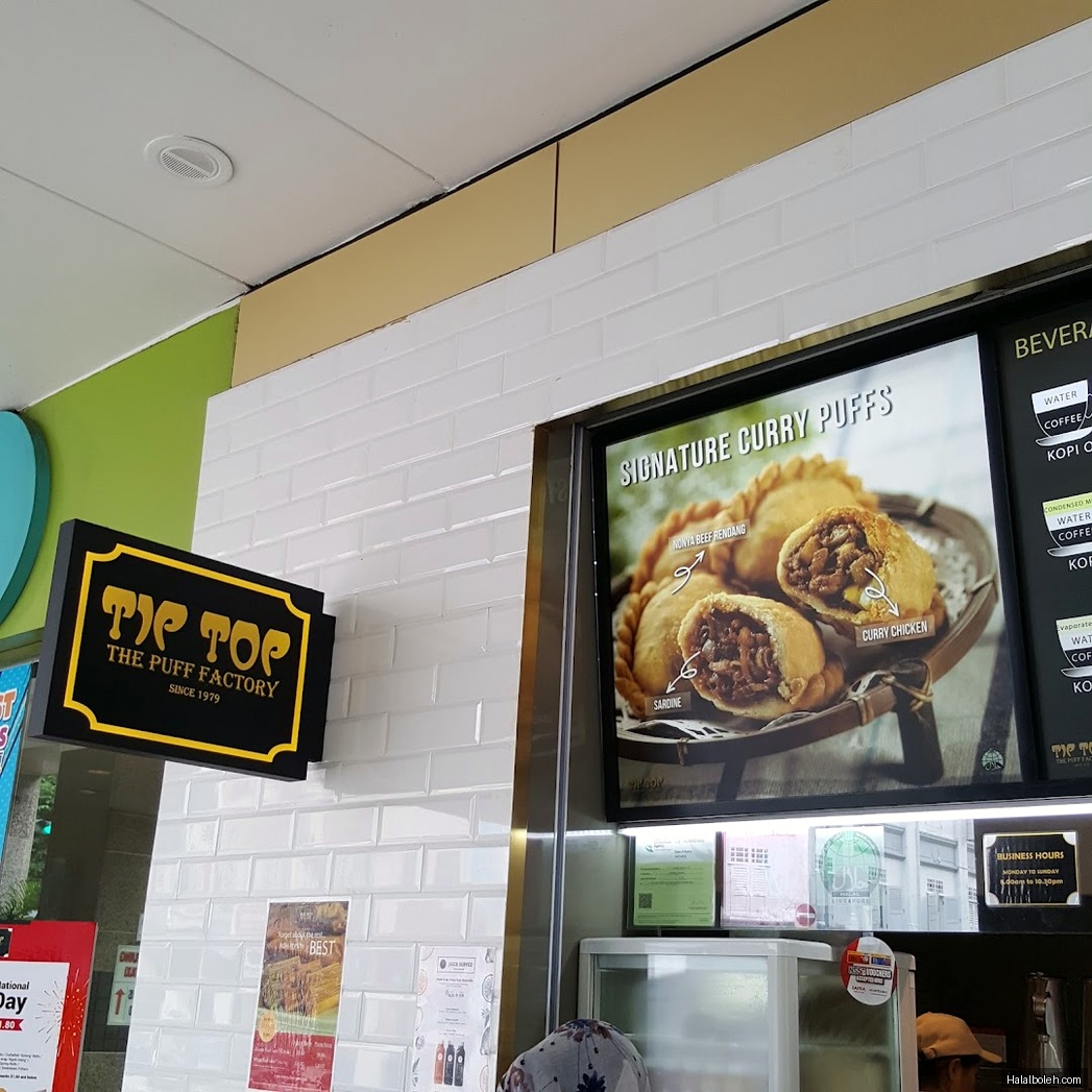 Tip Top - menu