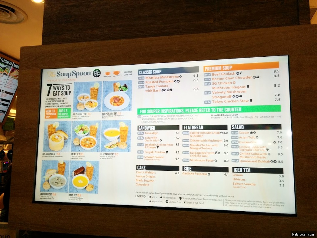 The Soup Spoon - menu