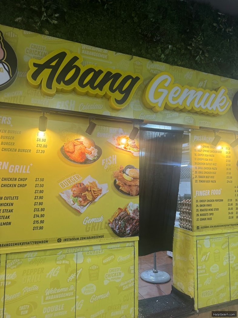 Abang Gemuk - menu