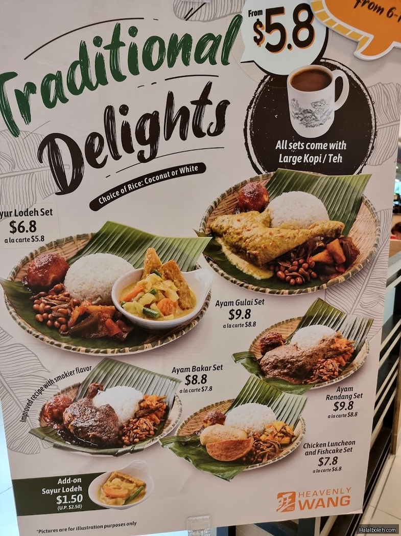 Heavenly Wang - menu