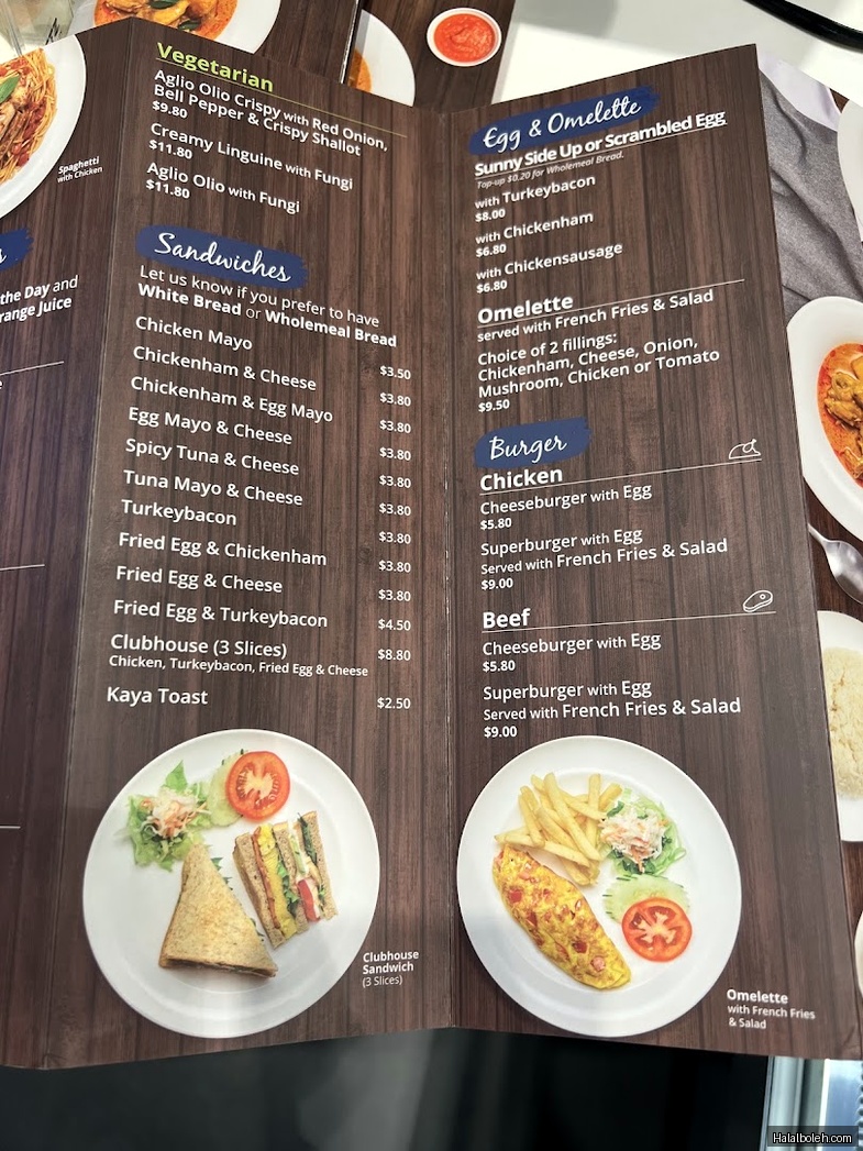 Hanis Cafe & Bakery at Eastpoint Mall - Menu