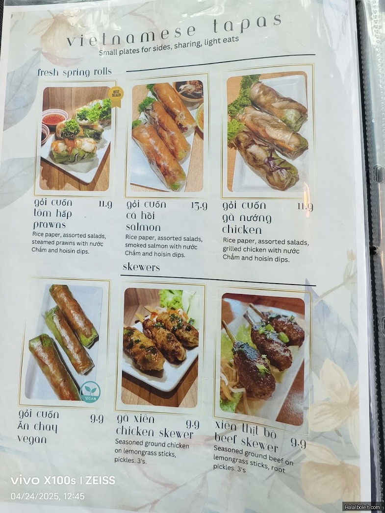 Eminami - menu
