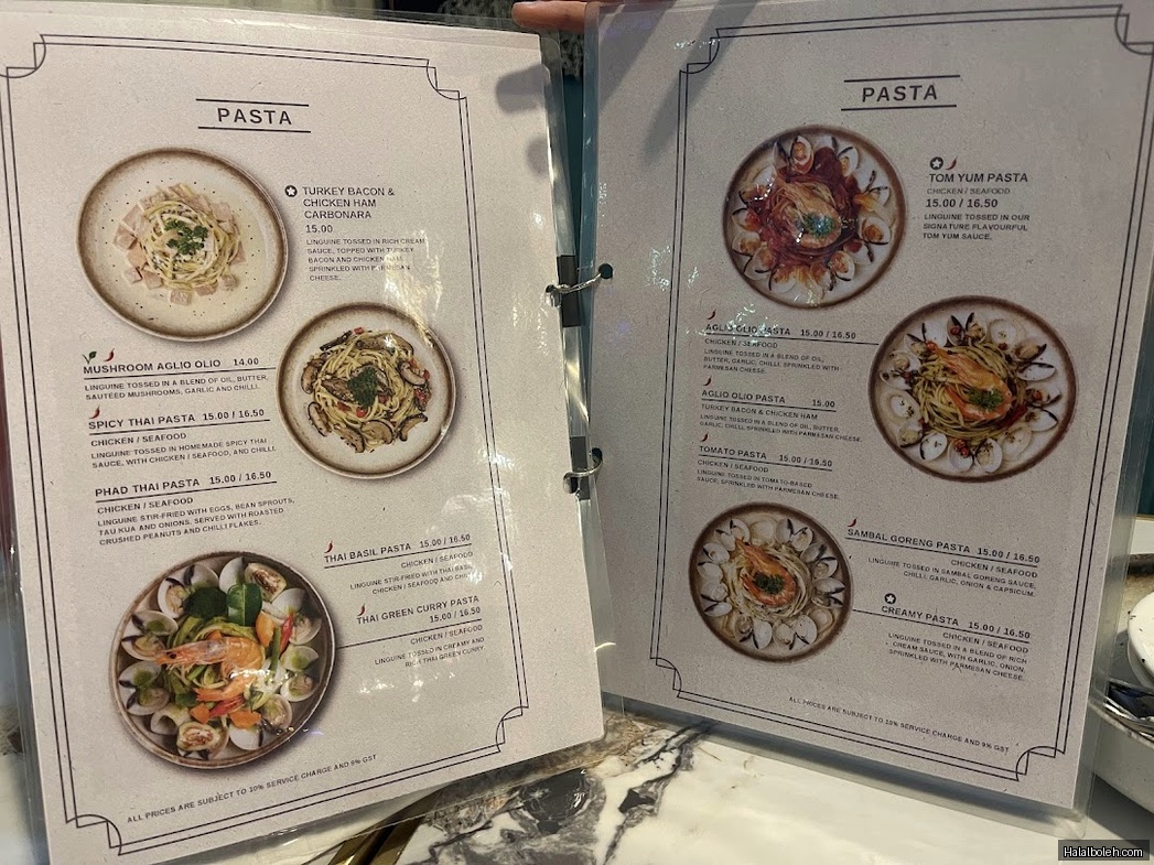 Citrus by the Pool - menu