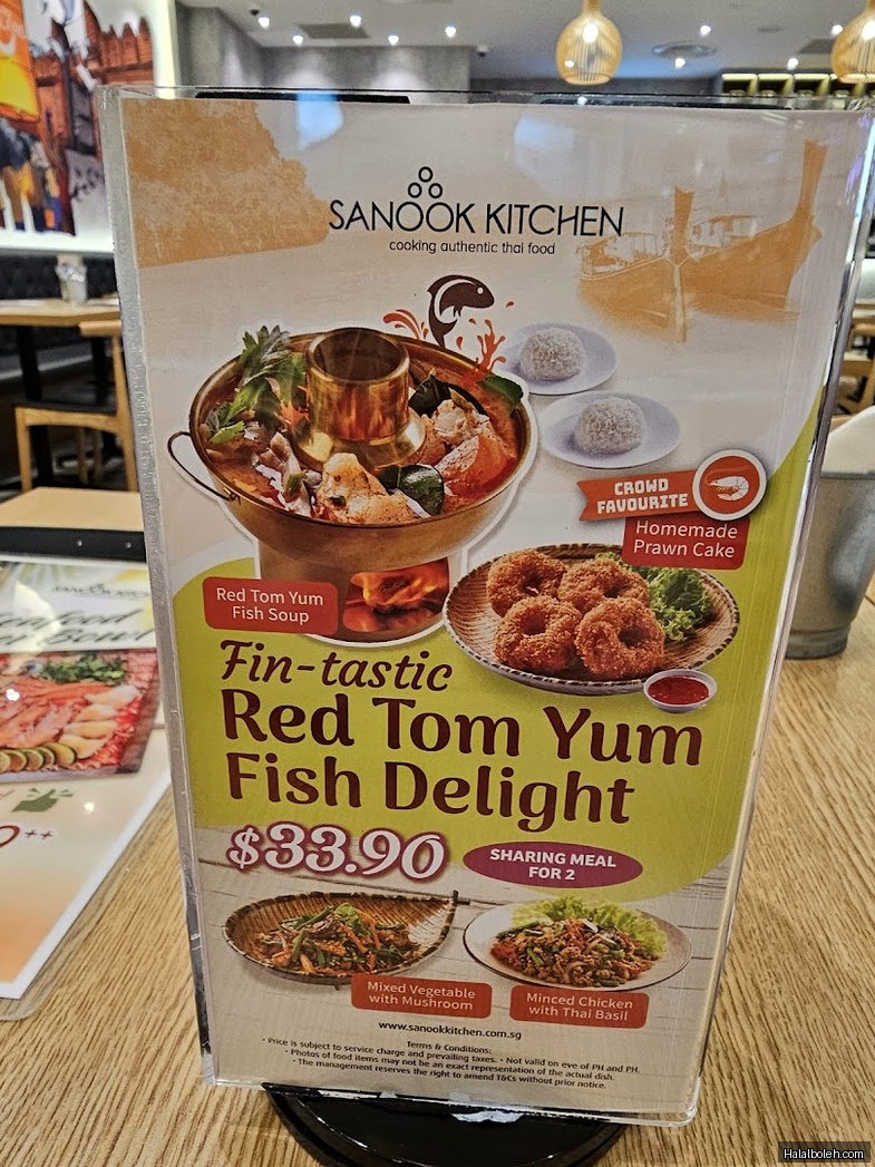 Sanook Kitchen - menu