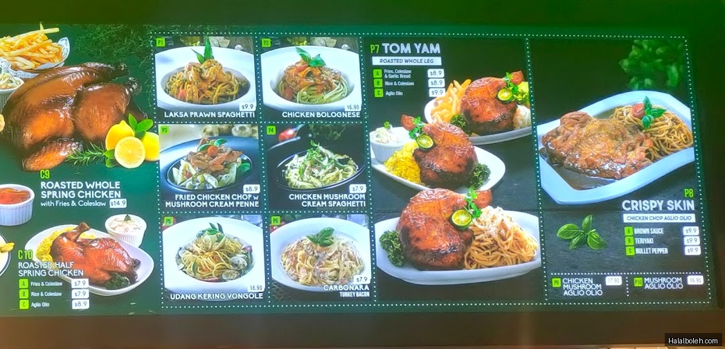 Tenderbest - menu