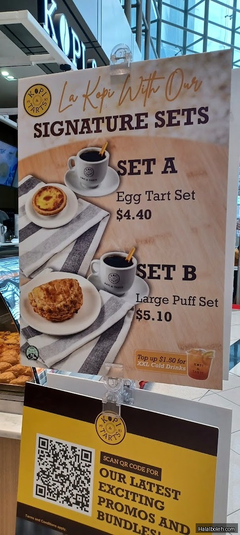 Kopi & Tarts - menu