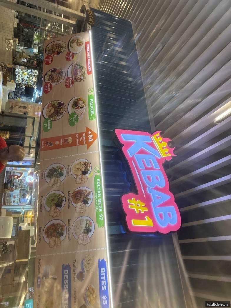 Kebab #1 - menu