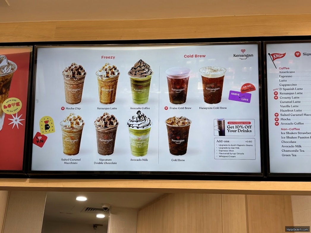 Kenangan Coffee - menu