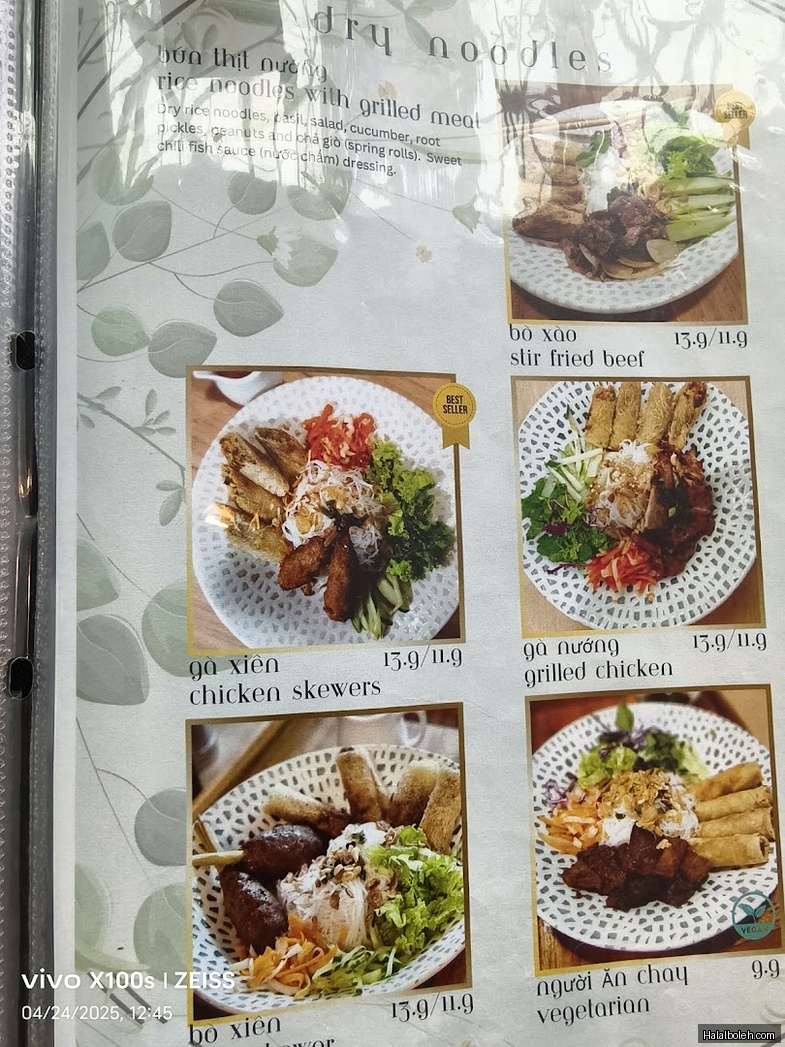 Eminami - menu