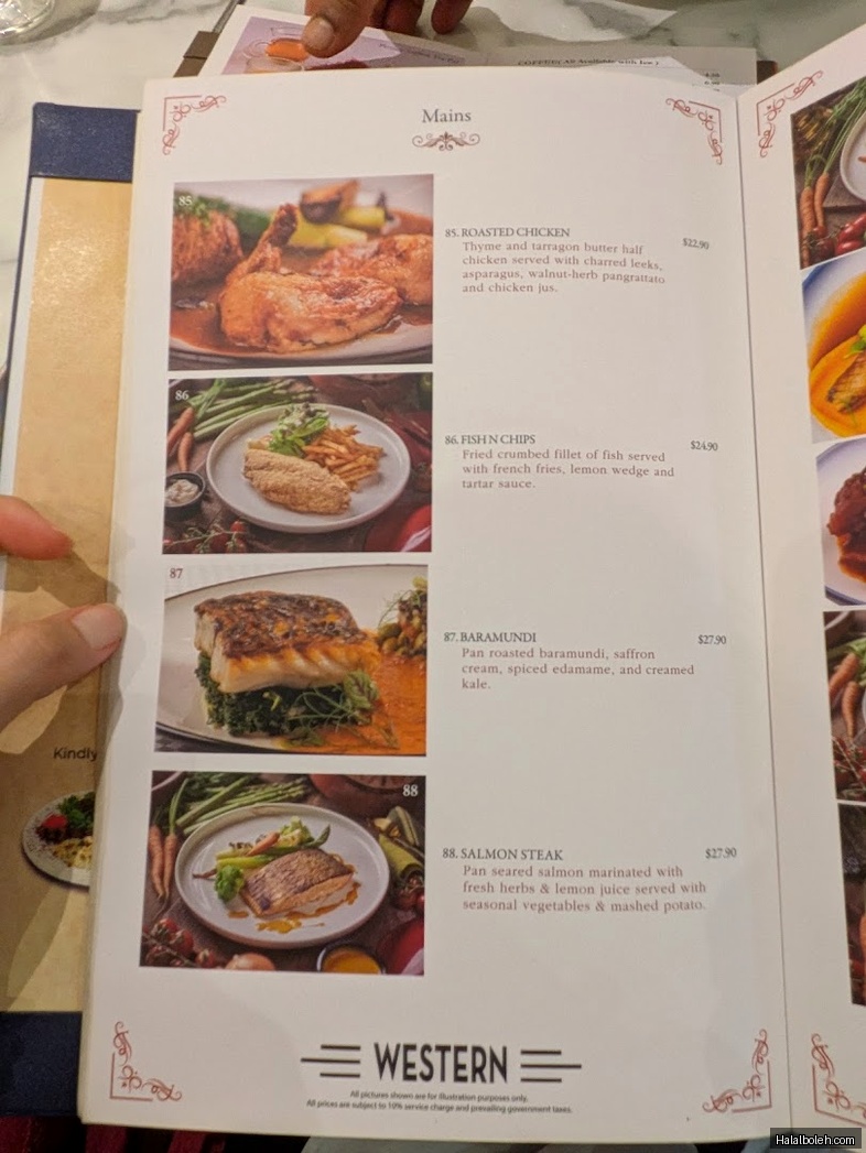 Tarboush Restaurant - menu