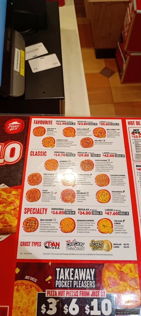 Pizza Hut - menu
