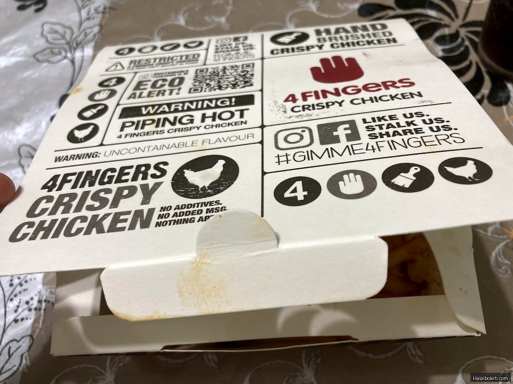 4 Fingers Crispy Chicken - menu