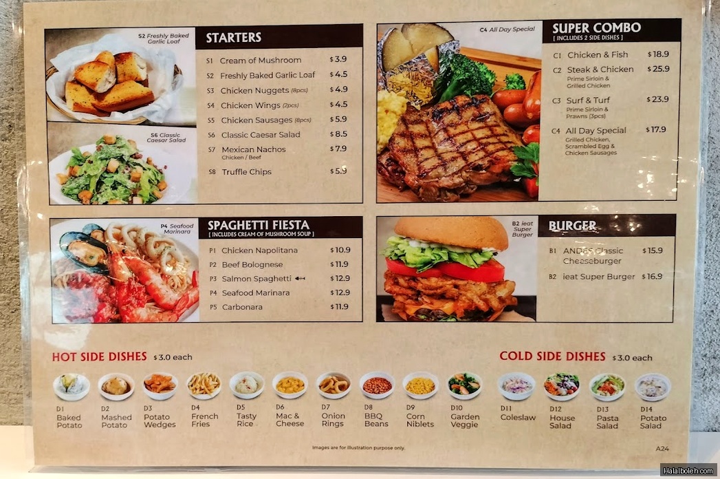 Andes by Astons - menu