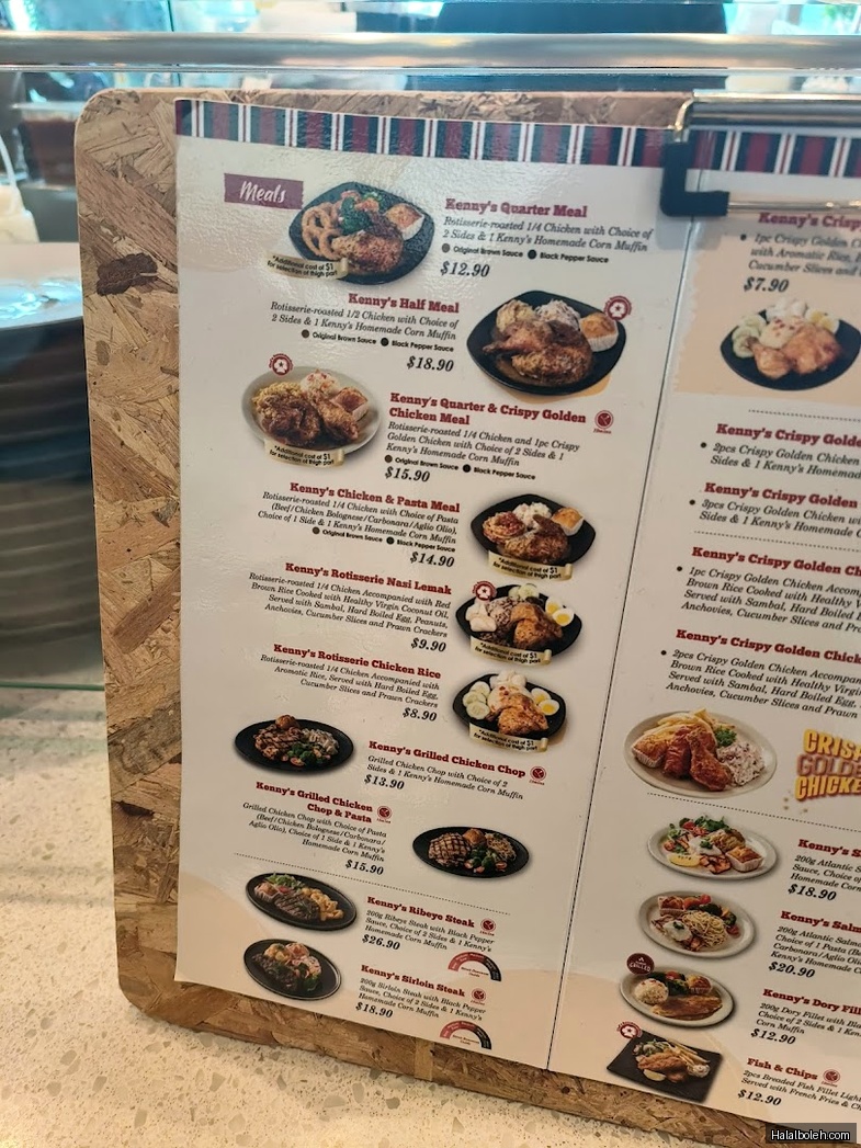 Kenny Rogers Roasters - menu