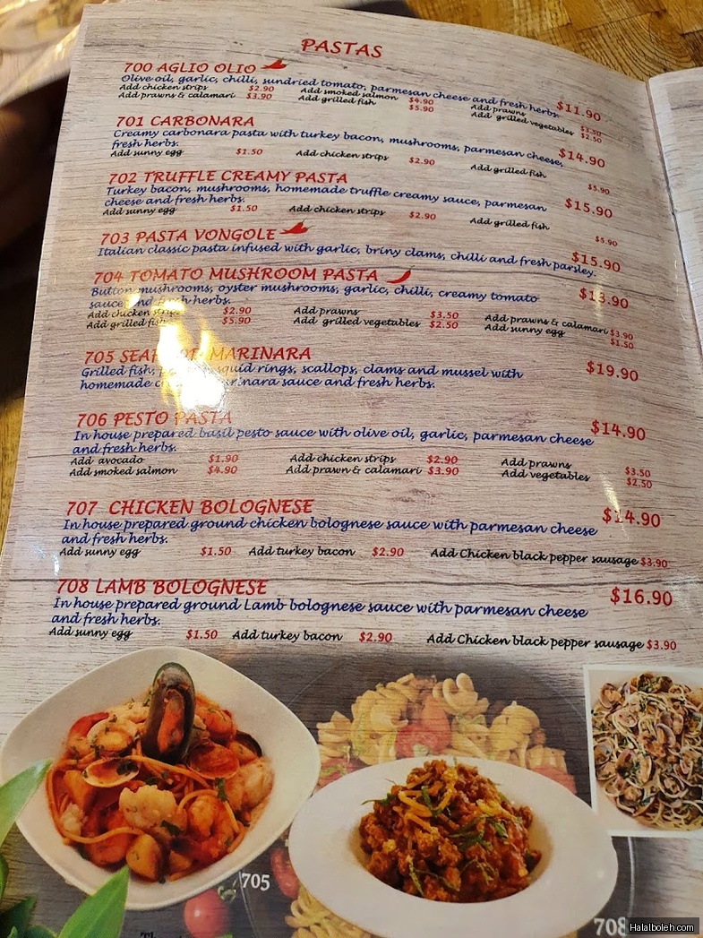 Beyond Pancakes - menu
