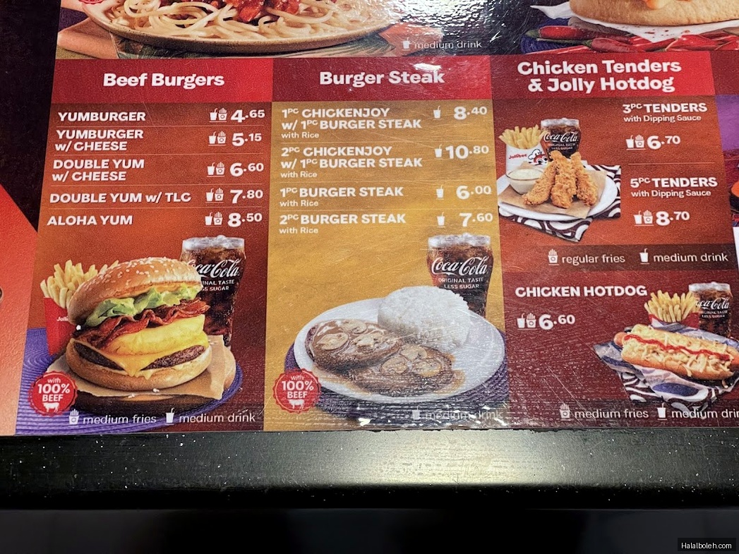Jollibee - menu