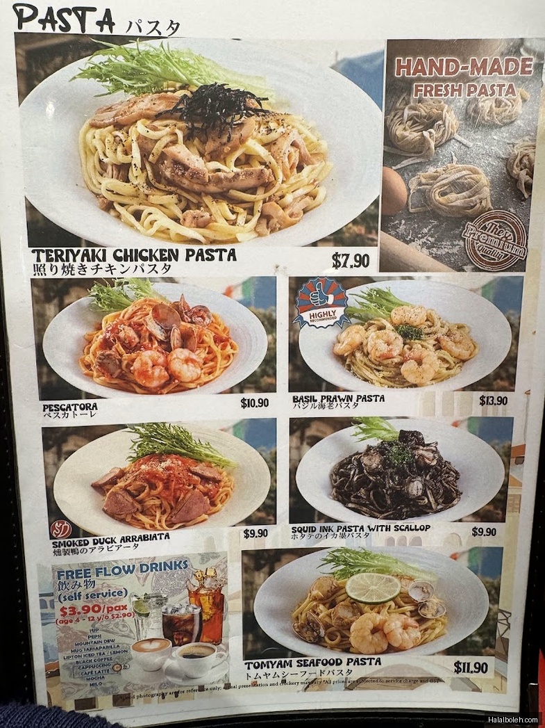 Milan Shokudo - menu