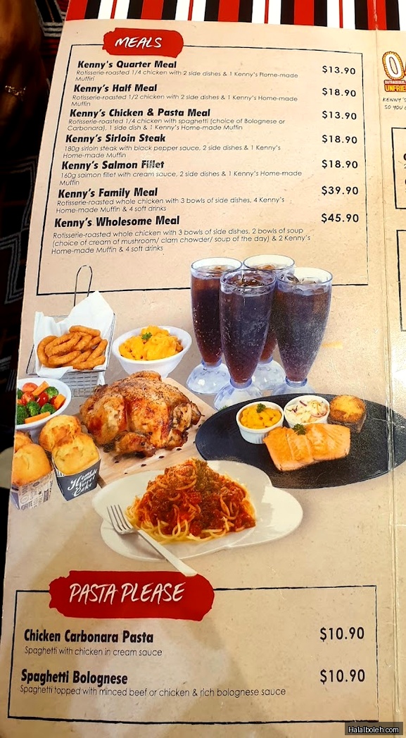 Kenny Rogers Roasters - menu