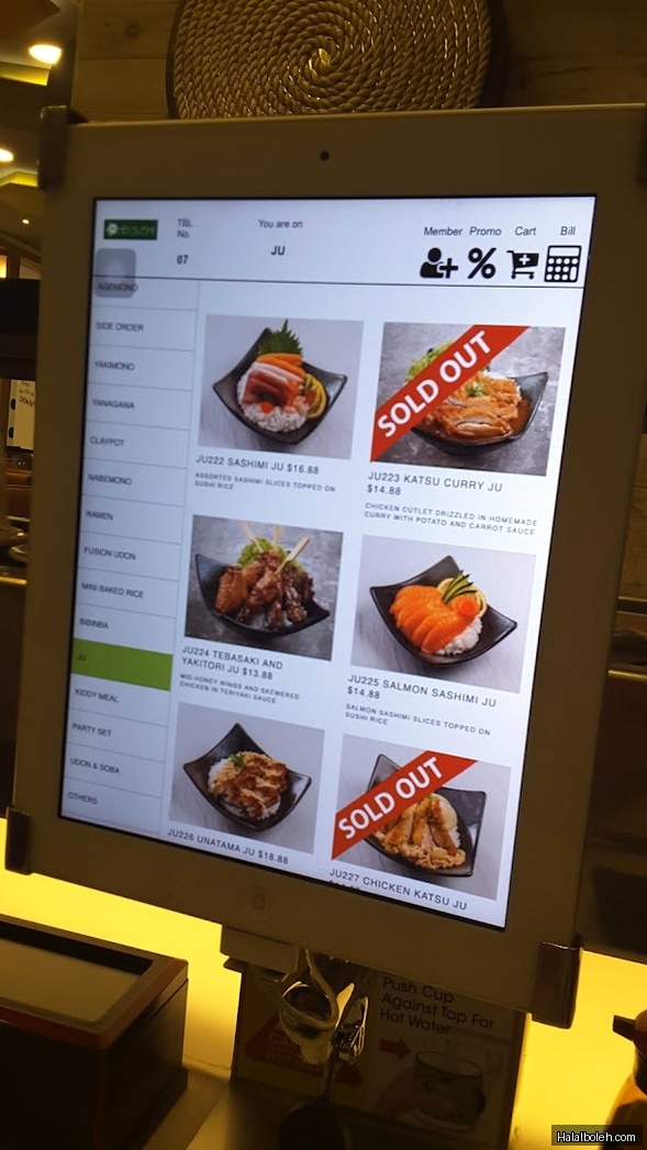 Hei Sushi - menu