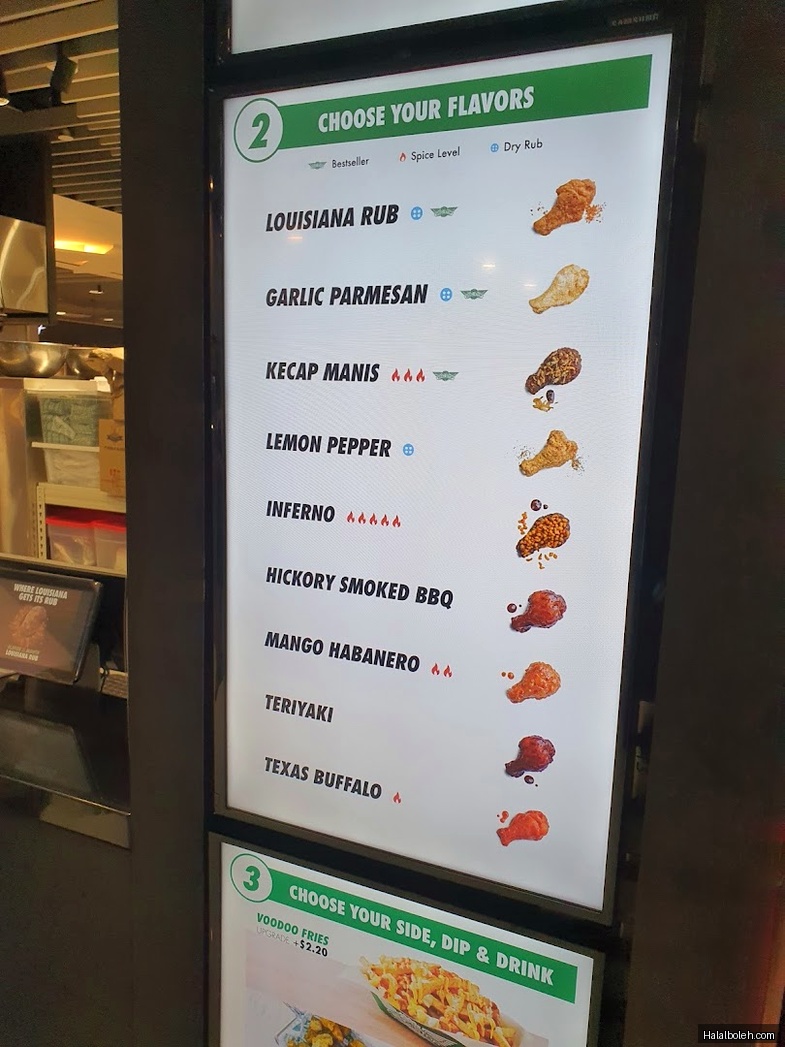 Wingstop - menu