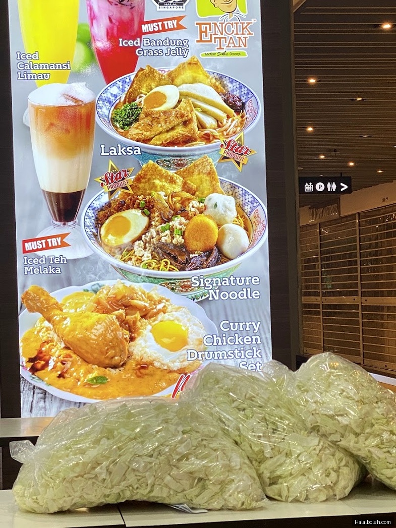 Encik Tan - menu
