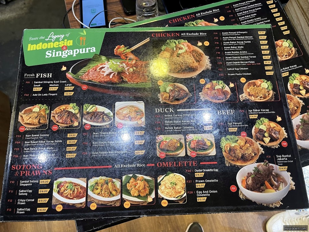 Makan Makan - menu