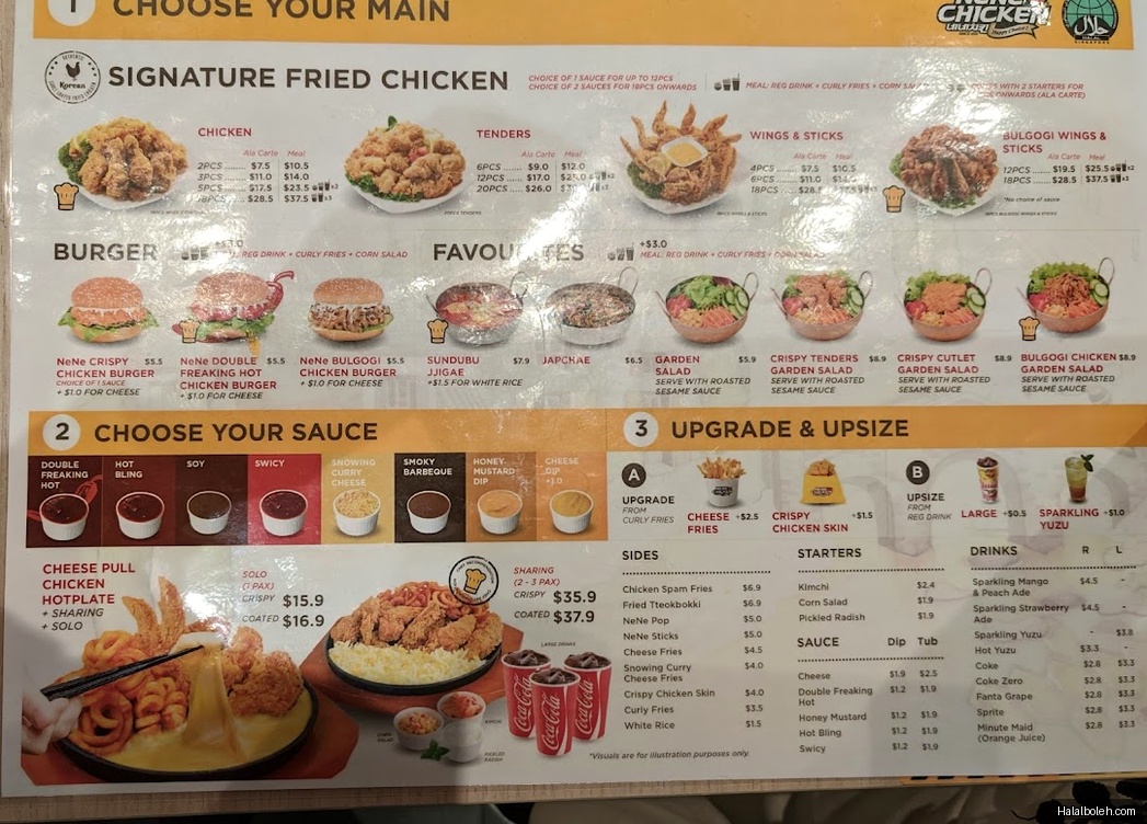 NeNe Chicken - menu