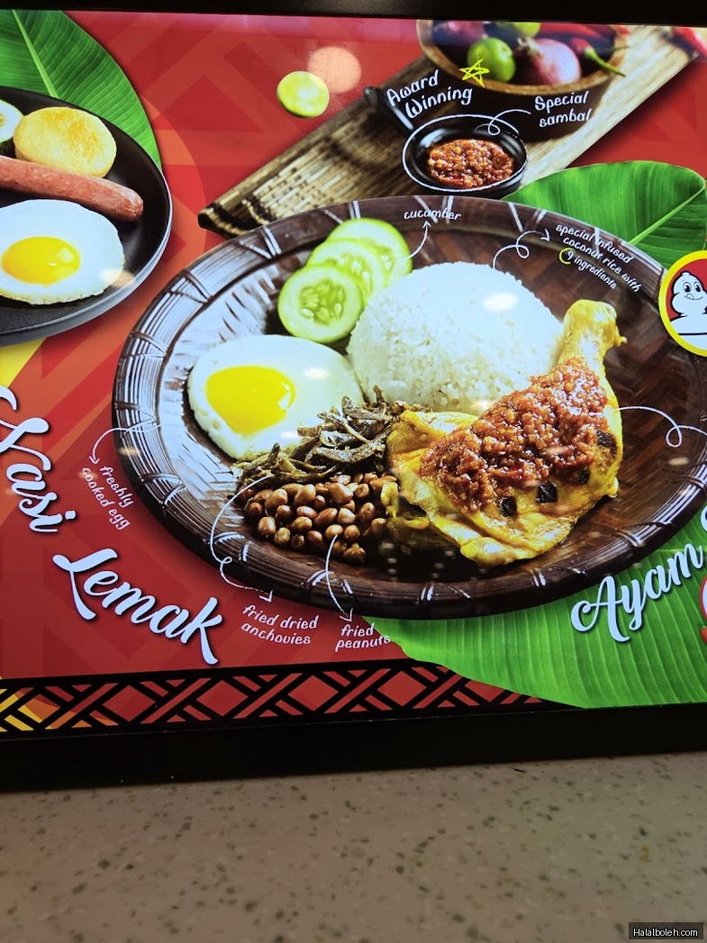 Nasi Lemak Ayam Taliwang - menu