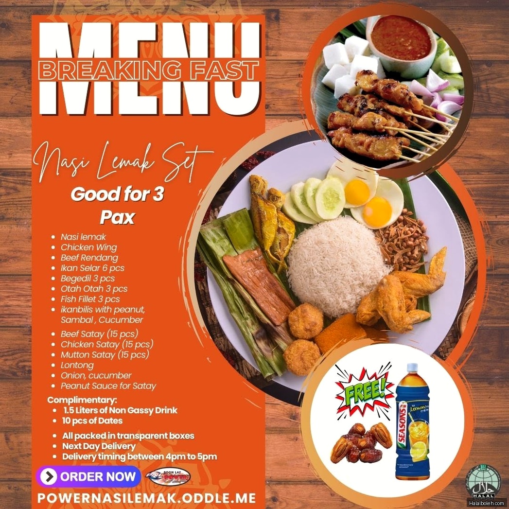 Boon Lay Power Nasi Lemak - menu