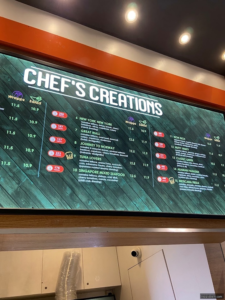 Simply Wrapps - menu