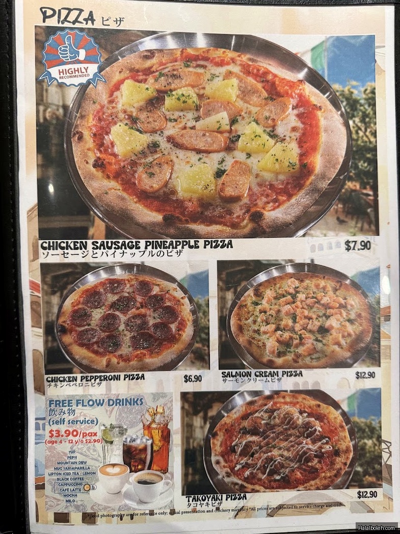 Milan Shokudo - menu