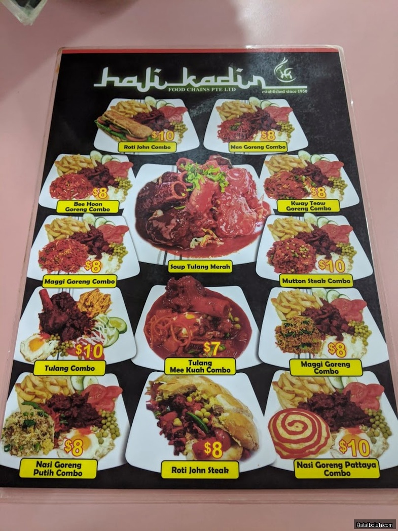 Haji Kadir Food - menu