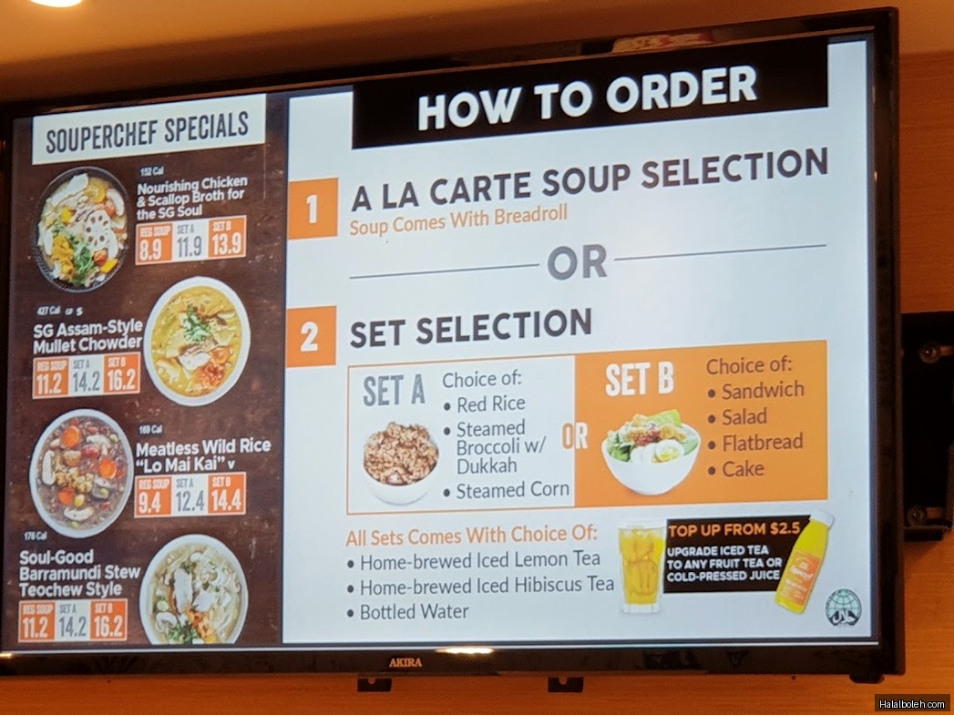 The Soup Spoon - menu