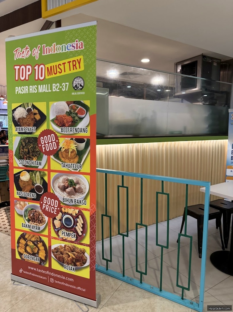 Taste of Indonesia - menu