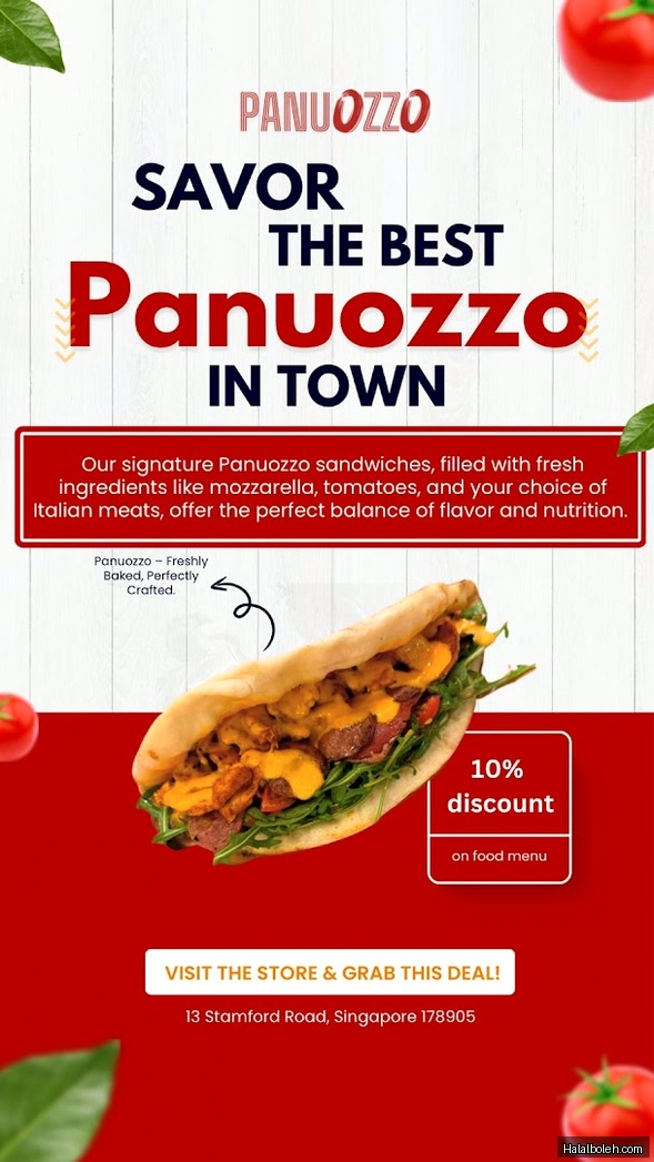 Panuozzo - menu