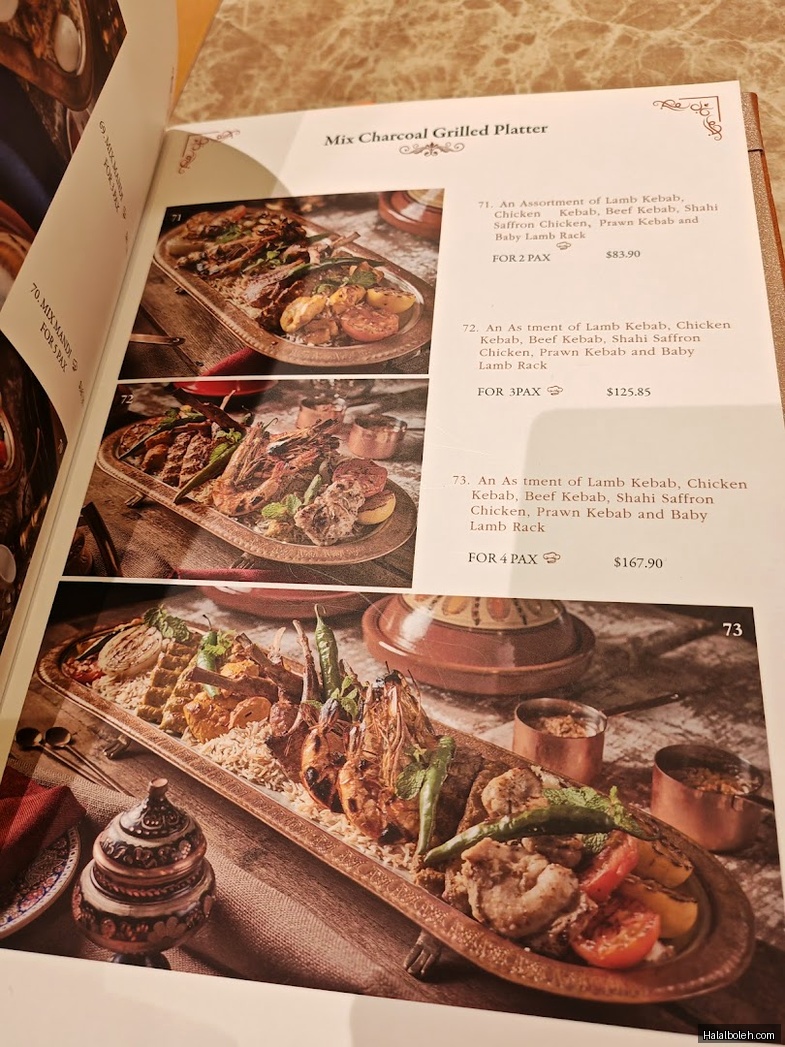 Tarboush Restaurant - menu