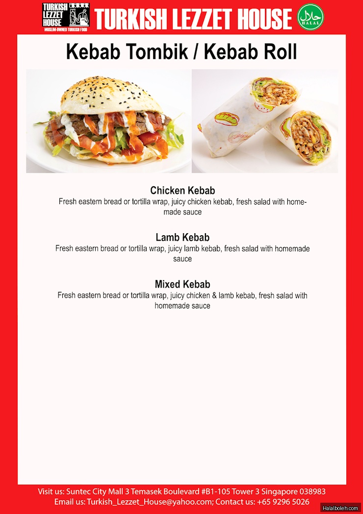 Turkish Lezzet House - menu