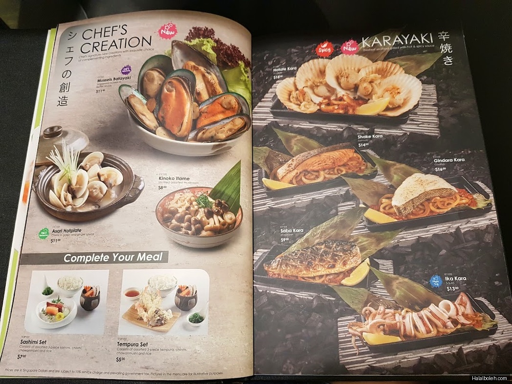 Hei Sushi - menu