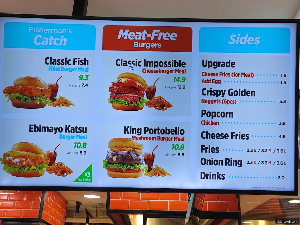 Ordinary Burgers - menu
