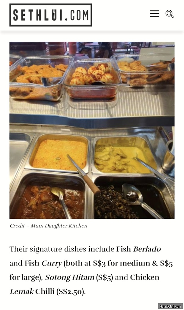 Mum Daughter Kitchen - menu