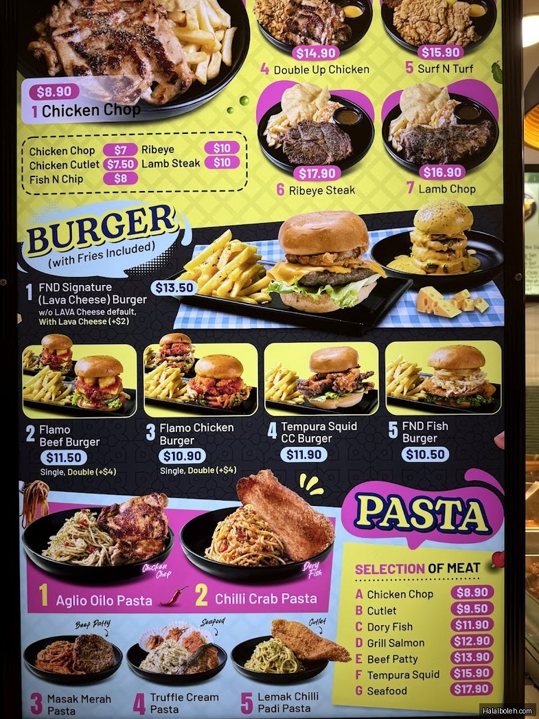 Flips N Dips at Paya Lebar Square - Menu