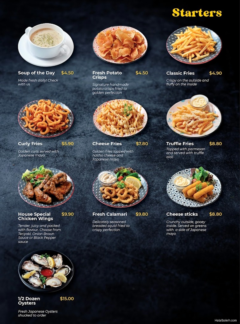 Big Fish Small Fish - menu