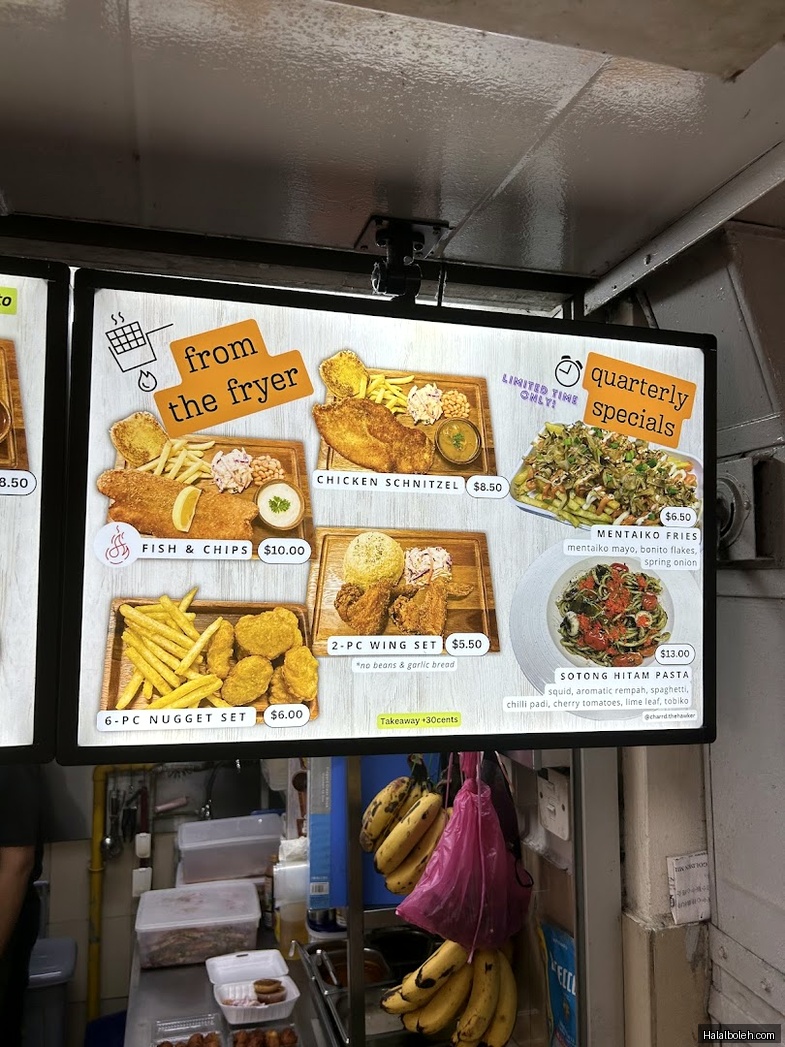 Charr'd The Hawker - menu