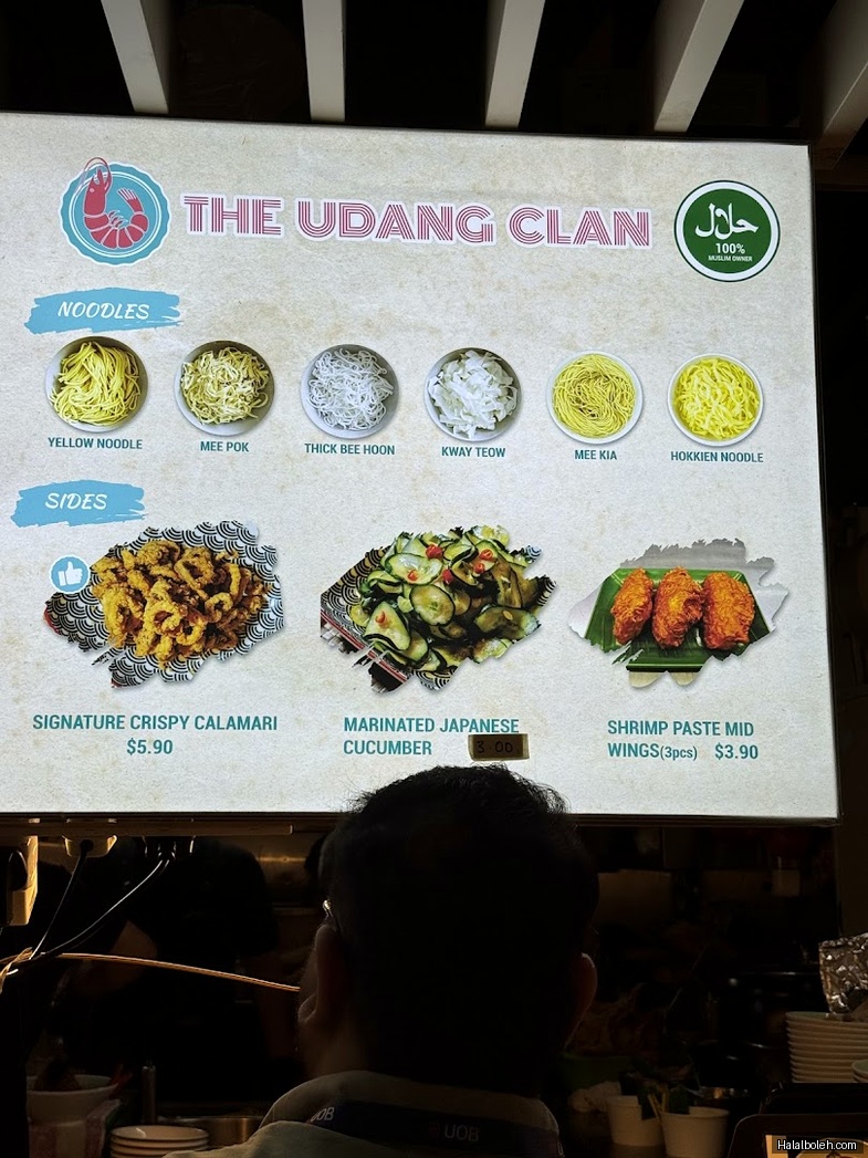 The Udang Clan - menu