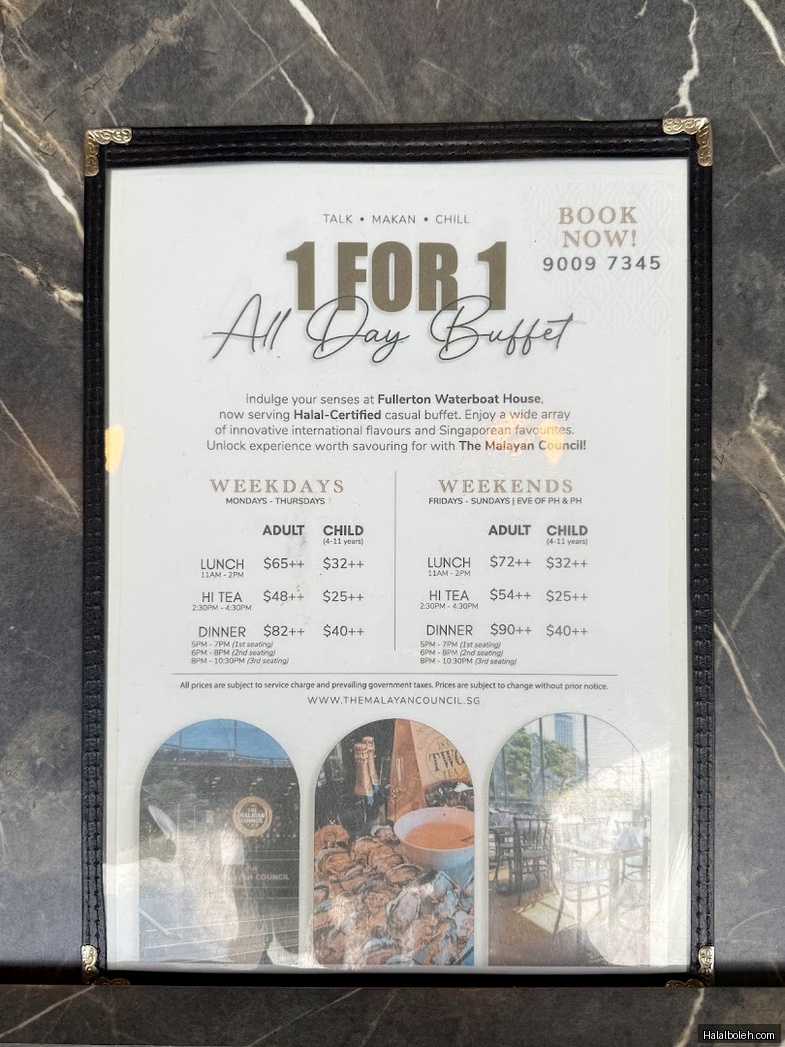 The Malayan Council - menu