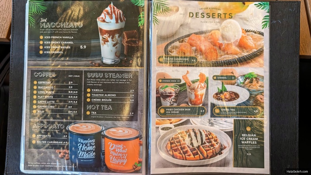 Tenderbest Makcik Tuckshop - menu