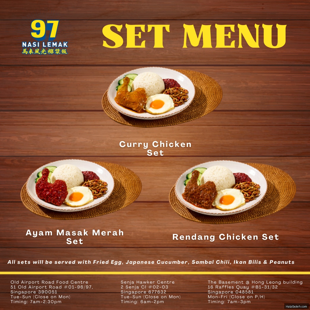 97 Nasi Lemak - menu