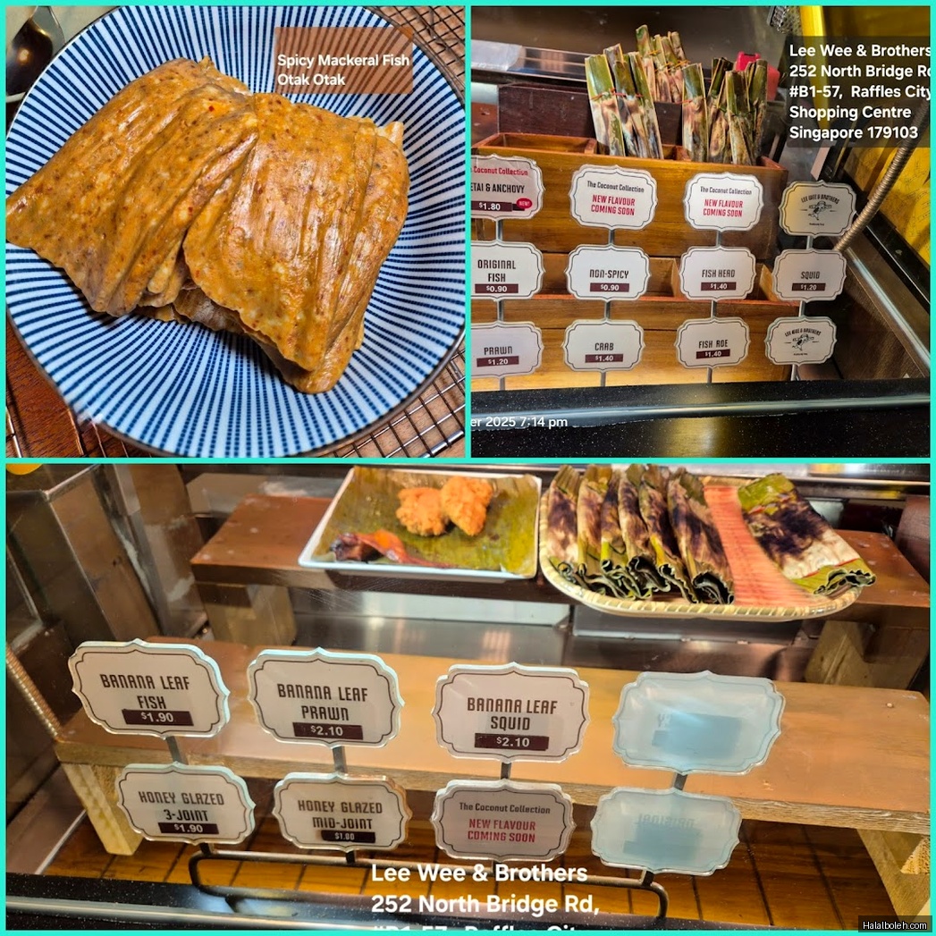 Lee Wee & Brothers - menu